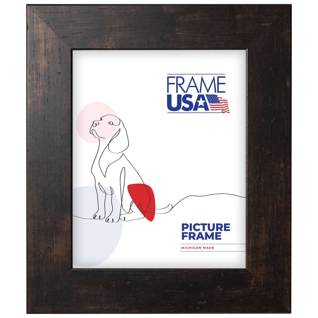 Frame USA Café Wide Espresso Single Image Picture Frame